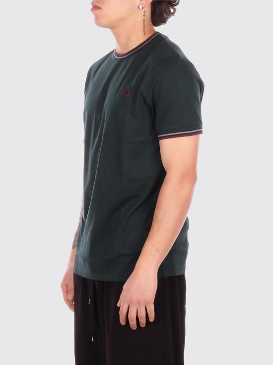 26SS 프레드페리 반팔 티셔츠 M1588V 85A Green - FRED PERRY