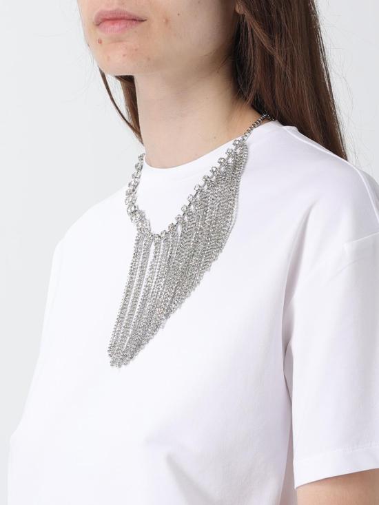 26SS 리우조 반팔 티셔츠 CA6361J0088 11111 White - LIU JO