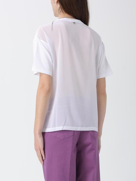 26SS 리우조 반팔 티셔츠 CA6361J0088 11111 White - LIU JO