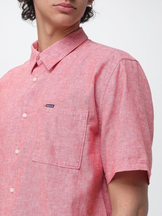 26SS 바버 셔츠 MSH5093 RE51 Red - BARBOUR