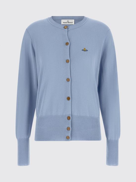 26SS 비비안웨스트우드 BEA 베아 니트 가디건 1803002PY003F K404 Blue - VIVIENNE WESTWOOD