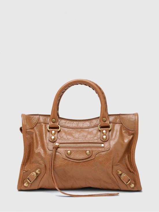 26SS 발렌시아가 르 시티 토트백 811442210F6 2630 Brown