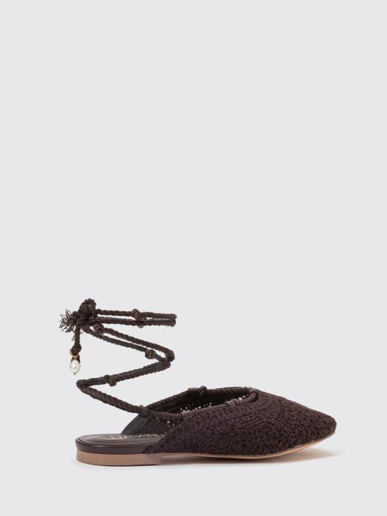 26SS 트윈셋 플랫 슈즈 261LMT014 11946 Coffee - TWINSET