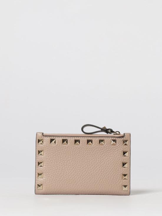 26SS 발렌티노 가라바니 락스터드 폴디드 카드지갑 WP0605VSH P45 Pink - VALENTINO GARAVANI