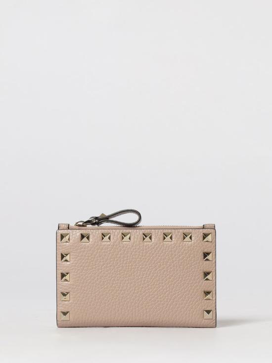 26SS 발렌티노 가라바니 락스터드 폴디드 카드지갑 WP0605VSH P45 Pink