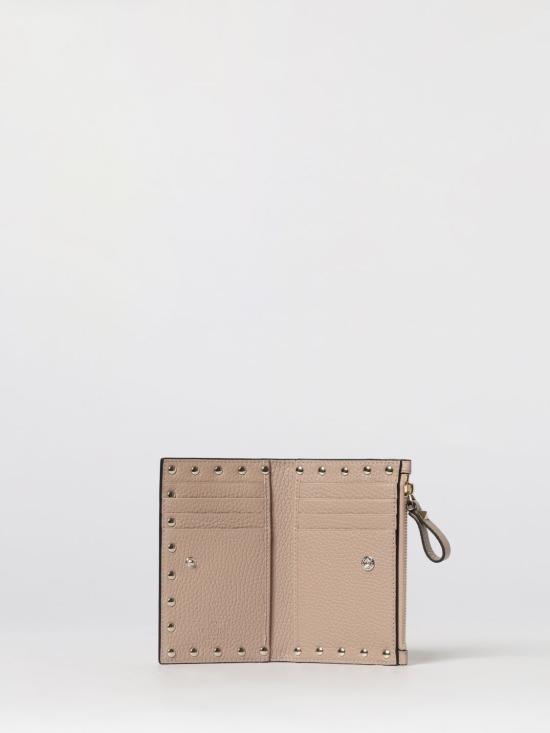 26SS 발렌티노 가라바니 락스터드 폴디드 카드지갑 WP0605VSH P45 Pink - VALENTINO GARAVANI