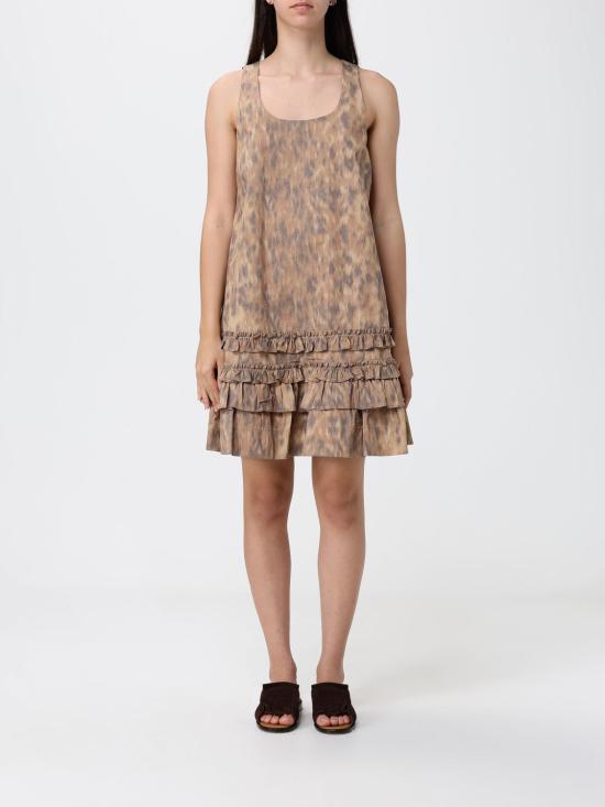 26SS 가니 롱 원피스 A1030480 ZZT Beige