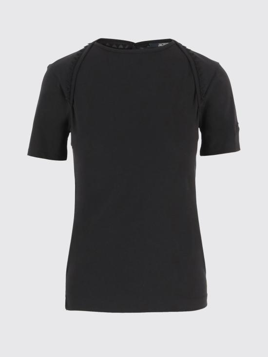 26SS 자크뮈스 반팔 티셔츠 TSW00568AJ00189 990 Black - JACQUEMUS