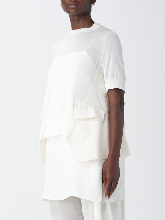 26SS 사카이 탑 2608437 151 White - SACAI