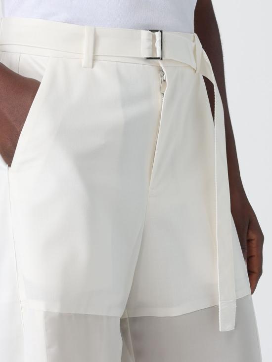 26SS 사카이 팬츠 2608431 151 White - SACAI