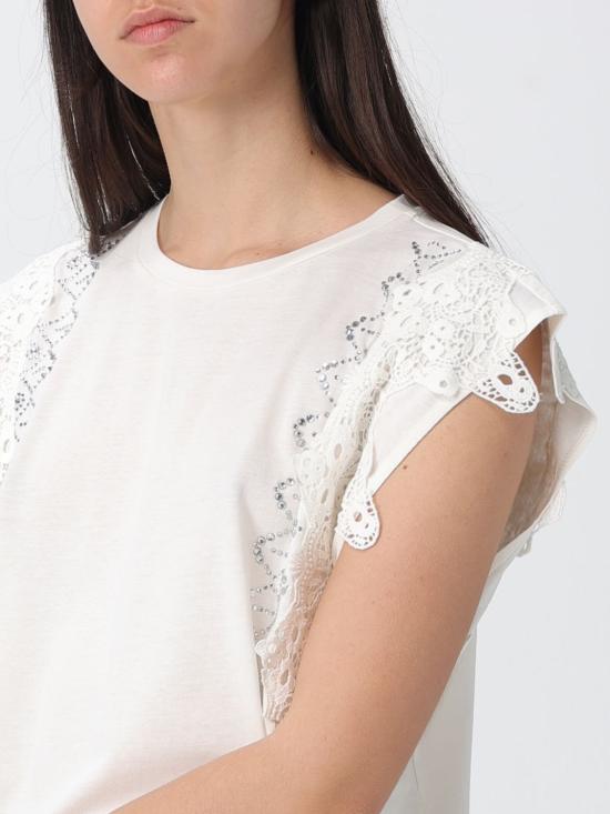 26SS 리우조 반팔 티셔츠 WA6311J3885 10701 White - LIU JO