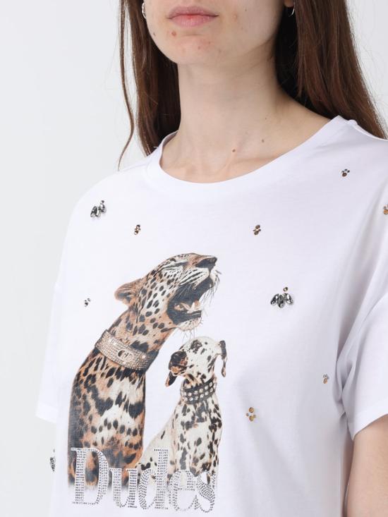 26SS 리우조 반팔 티셔츠 WA6331JS904 P9272 White - LIU JO