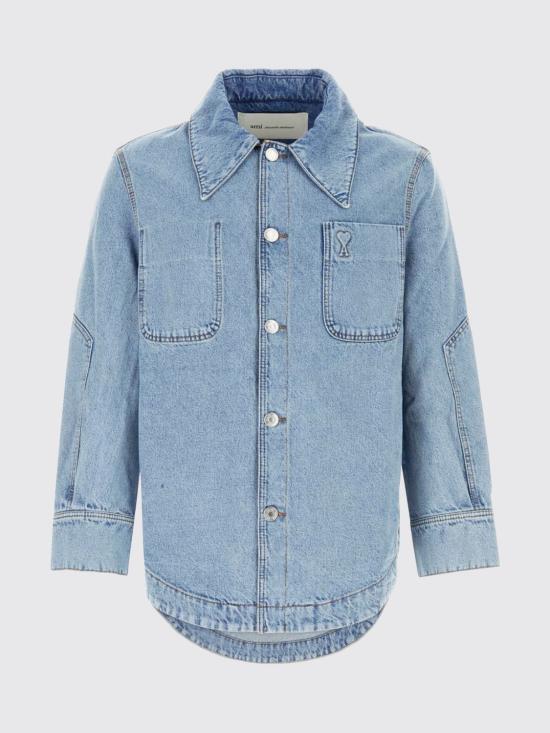 26SS 아미 셔츠 UJK899DE0046 480 Blue - AMI