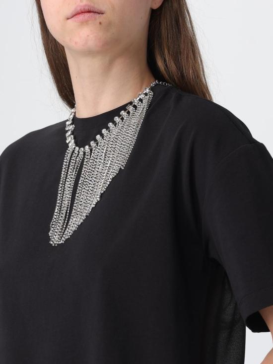 26SS 리우조 반팔 티셔츠 CA6361J0088 22222 Black - LIU JO