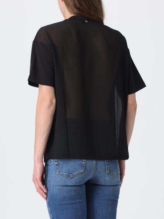 26SS 리우조 반팔 티셔츠 CA6361J0088 22222 Black - LIU JO