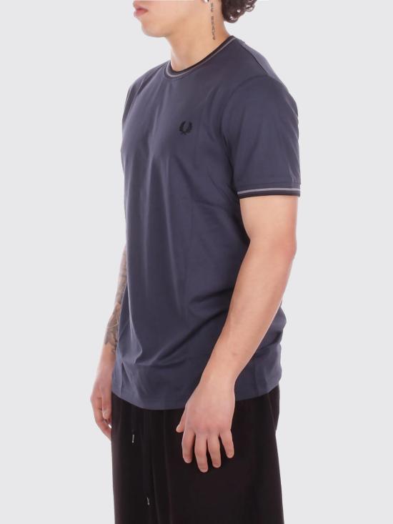 26SS 프레드페리 반팔 티셔츠 M1588V 01B Blue - FRED PERRY