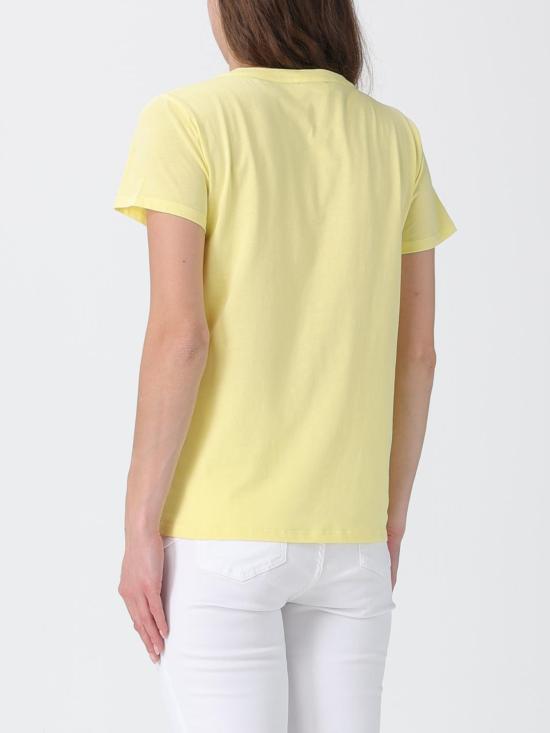 26SS 리우조 반팔 티셔츠 TA6285JS923 S9949 Yellow - LIU JO