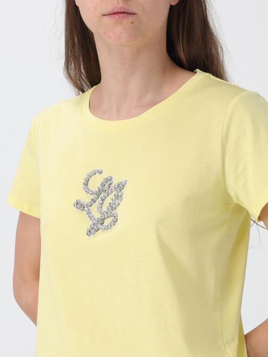 26SS 리우조 반팔 티셔츠 TA6285JS923 S9949 Yellow - LIU JO