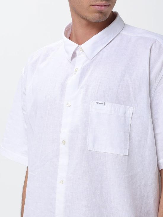 26SS 바버 셔츠 MSH5093 WH11 White - BARBOUR