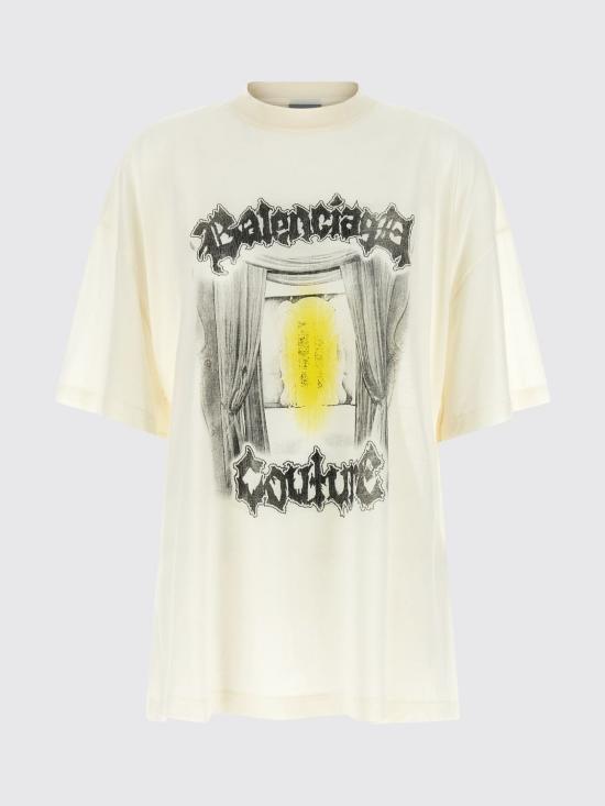 26SS 발렌시아가 반팔 티셔츠 871750TUVD6 9020 White - BALENCIAGA