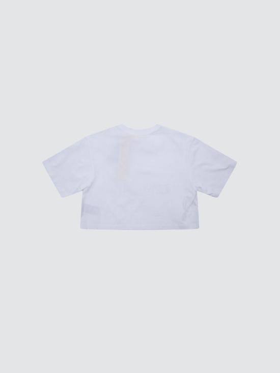 26SS [키즈] 오프화이트 티셔츠 44GAA019S26J001 100 White - OFF WHITE