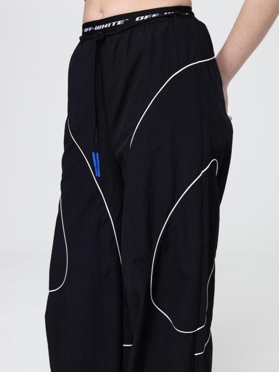 26SS 오프화이트 팬츠 2VI019S26FAB001 W003 Black 1 - OFF WHITE