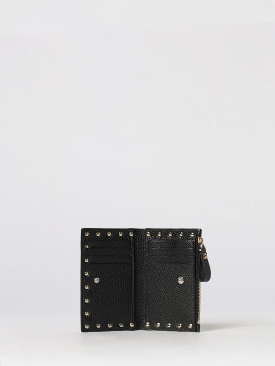 26SS 발렌티노 가라바니 락스터드 폴디드 카드지갑 WP0605VSH 0NO Black - VALENTINO GARAVANI