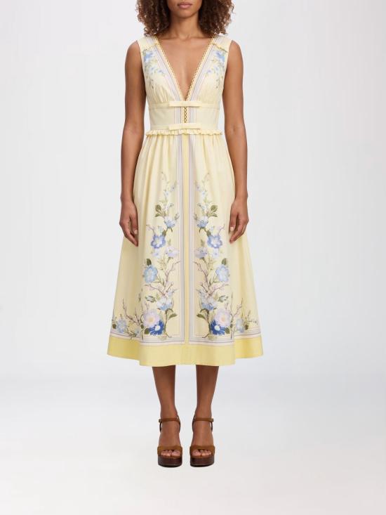 26SS 셀프 포트레이트 롱 원피스 AC26012MY Yellow
