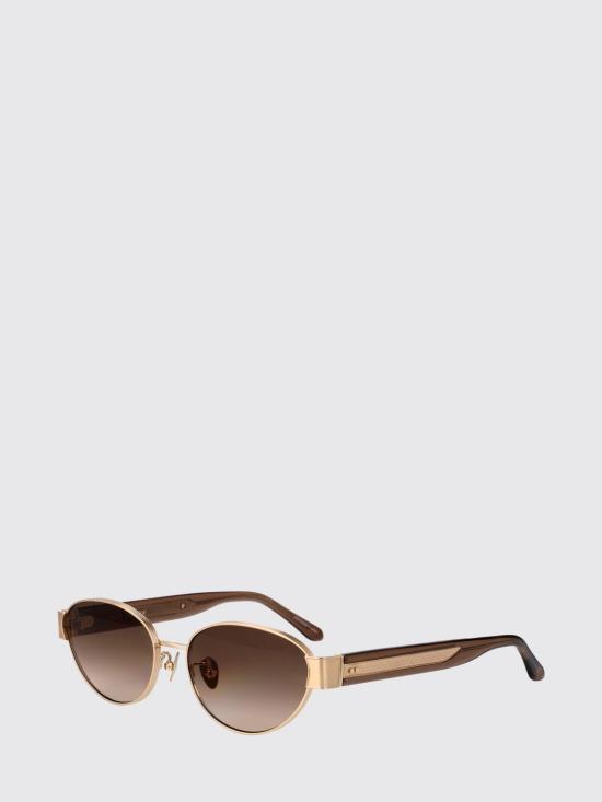 26SS 린다페로우 선글라스 LFL1656C3SUN03 MATT CHAMPAGNE BROWN MOCHA GRAD Gold