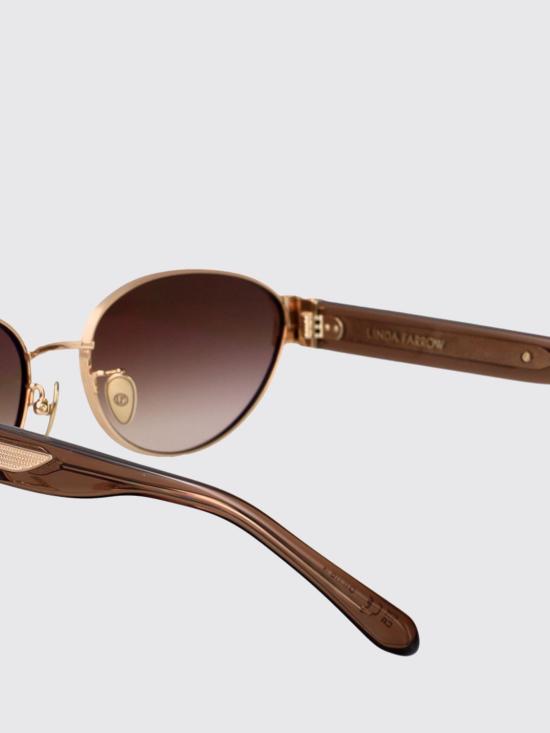 26SS 린다페로우 선글라스 LFL1656C3SUN03 MATT CHAMPAGNE BROWN MOCHA GRAD Gold - LINDA FARROW