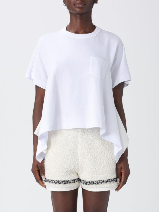 26SS 사카이 반팔 티셔츠 2608349 101 White