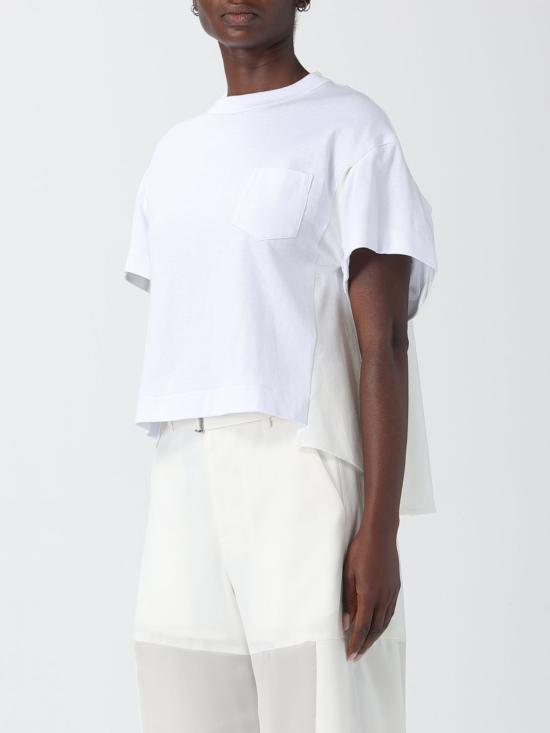 26SS 사카이 반팔 티셔츠 2608348 101 White - SACAI