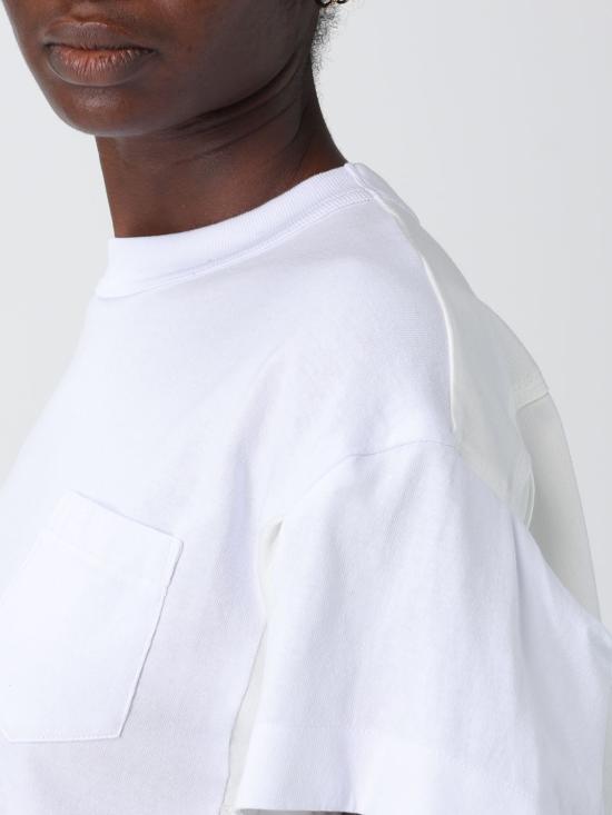 26SS 사카이 반팔 티셔츠 2608348 101 White - SACAI