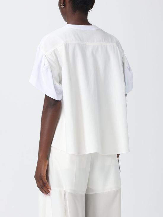 26SS 사카이 반팔 티셔츠 2608348 101 White - SACAI
