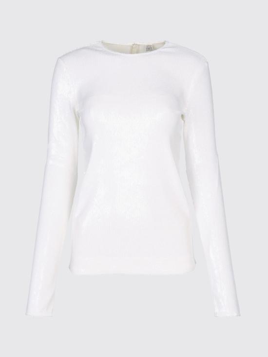 26SS 토템 스웨터 261WRT0732FB0593 047 White - TOTEME