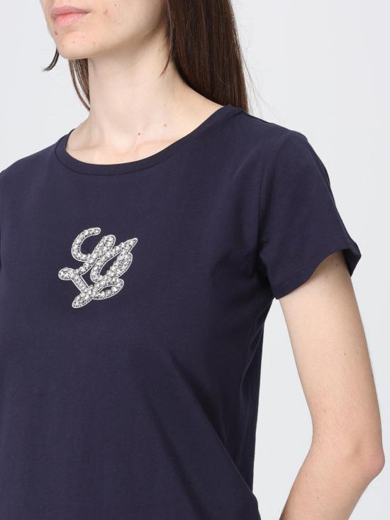 26SS 리우조 반팔 티셔츠 TA6285JS923 P9304 Blue - LIU JO
