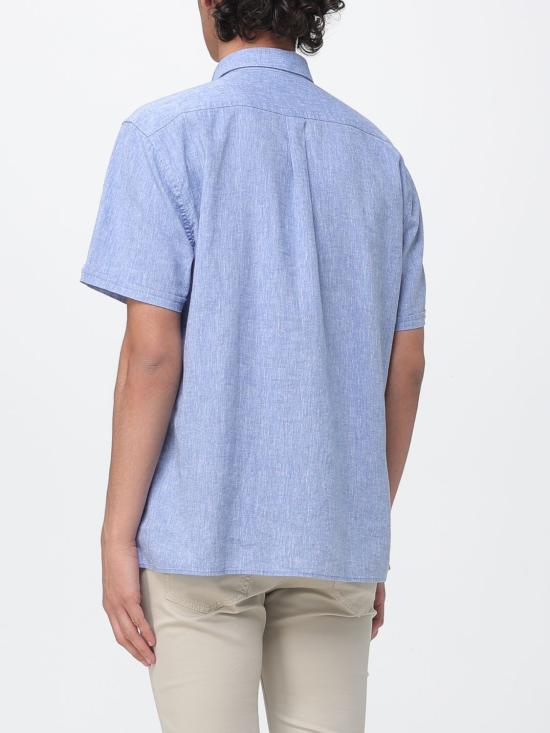 26SS 바버 셔츠 MSH5093 BL33 Blue - BARBOUR