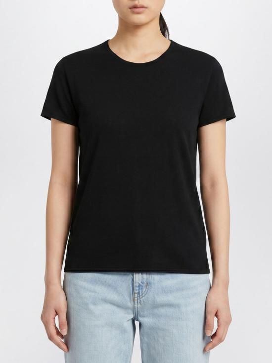 26SS 토템 반팔 티셔츠 252WRT0476YA0173 001 Black