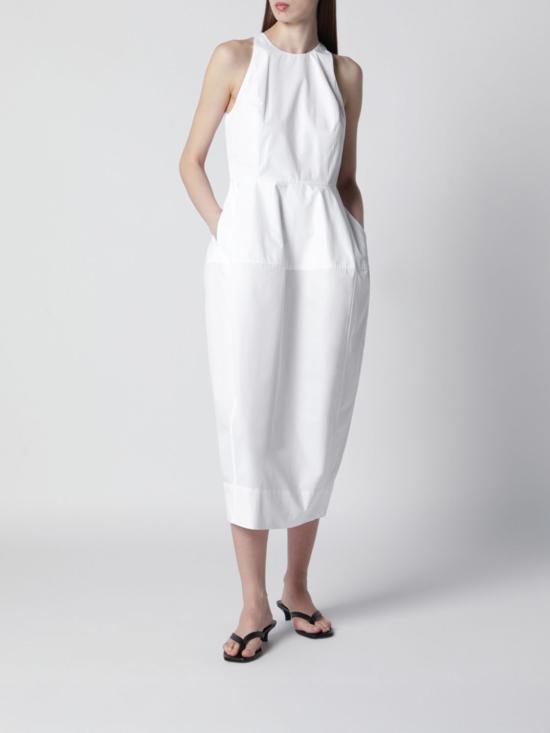 26SS 로에 롱 원피스 41933111 100 White - ROHE