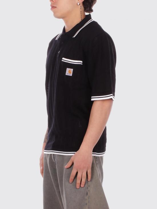 26SS 칼하트 WIP 숏슬리브 램지 폴로 티셔츠 I036168 K02XX Black - CARHARTT WIP