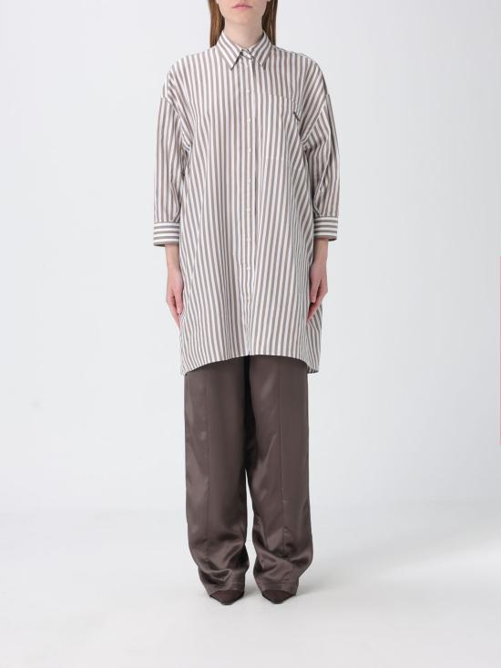 26SS 브루넬로 쿠치넬리 셔츠 MH744MR106 C024 Brown