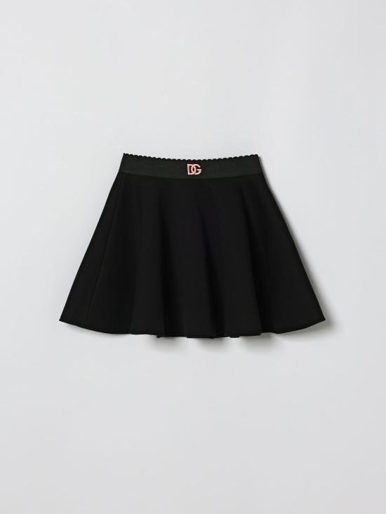 26SS [키즈] 돌체앤가바나 스커트 L54I67G7N9Q N0000 Black