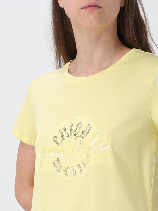 26SS 리우조 반팔 티셔츠 TA6252JS923 P9292 Yellow - LIU JO