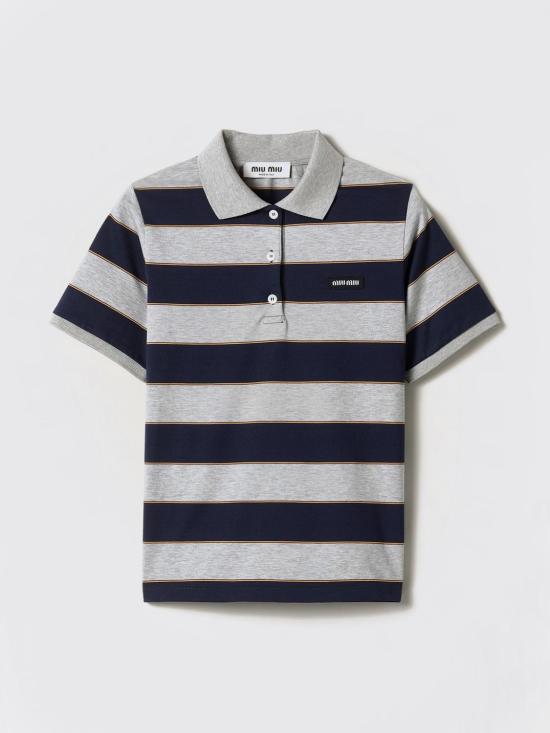 26SS 미우미우 폴로 티셔츠 MJN53614RT F005R Blue