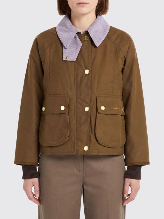 26SS 바버 크롭드 비드넬 왁스 재킷 LWX1403 SN31 Sand