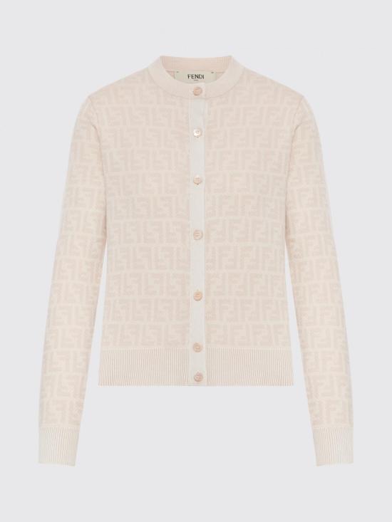 26SS 펜디 FF 울 가디건 FZE566AYM1 F1UKC Pink - FENDI