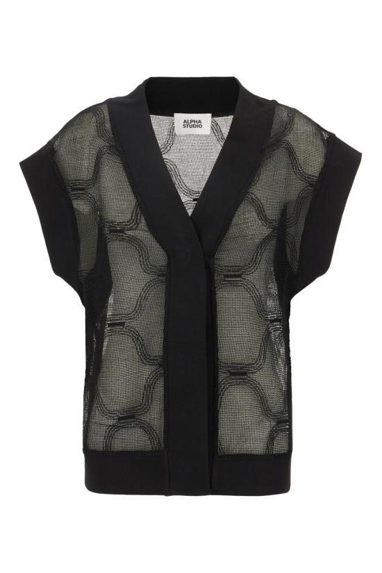 26SS 알파스튜디오 스웨터 AD6560D 2002 NERO