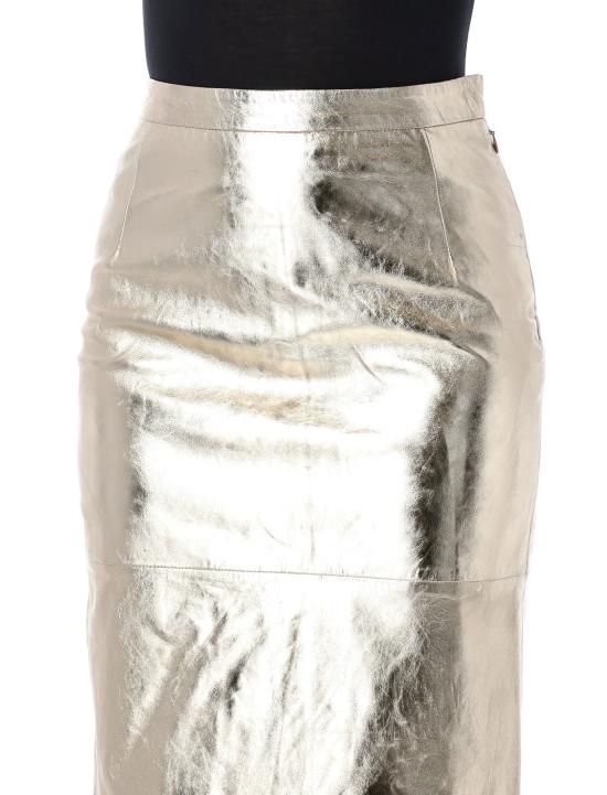 26SS 로테이트 미디 스커트 1155611143 Oro - ROTATE