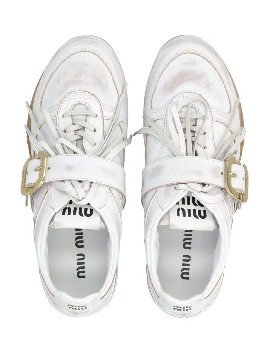 26SS 미우미우 스니커즈 5E549E3F33 F0009 Bianco - MIU MIU