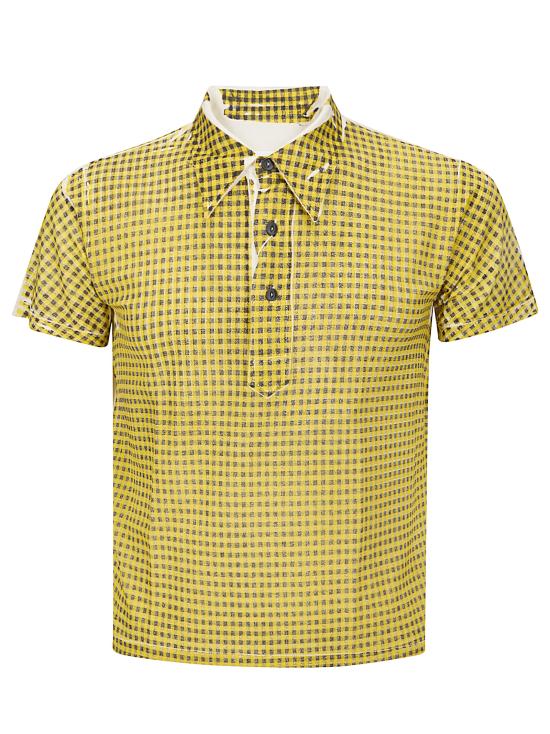 26SS 마르지엘라 폴로 티셔츠 S51GL0072M20171 962 Yellow black